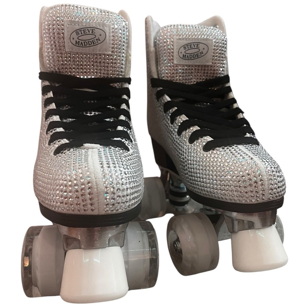Steve Madden Woman SK8r Rhinestone Hightop Roller‎ Skates Size 6 - New w/o Box - Picture 7 of 16